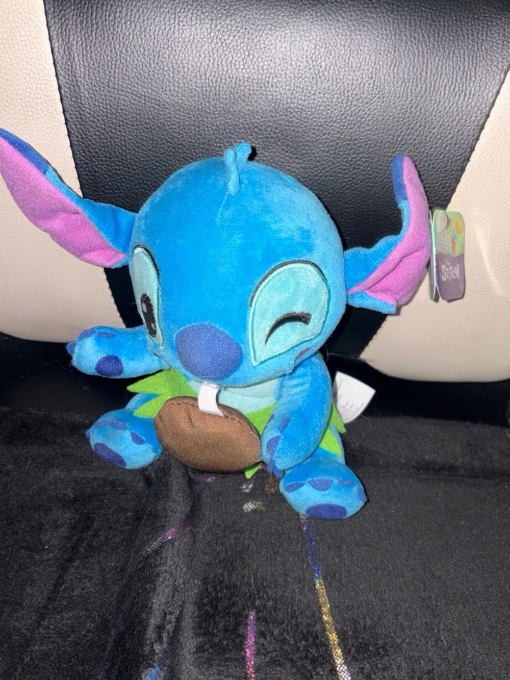 Disney Stitch Blue Plush Toy - Cute Winking Alien Stuffed Animal